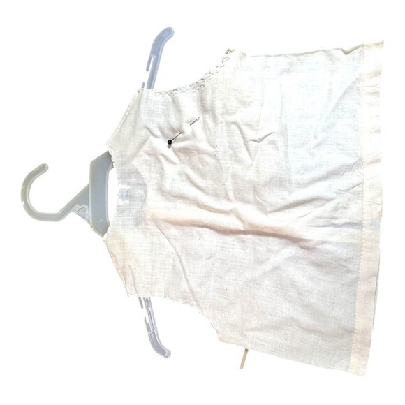 Vintage Made in Phillipines Handmade Baby Vest Shirt Button Up & Bonnet Set READ - Picture 3 of 5